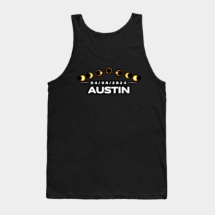 Total Solar Eclipse 2024 Totality Austin Texas Tank Top